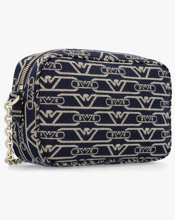 Emporio Armani Canvas Jacquard Navy Denim Camera Bag