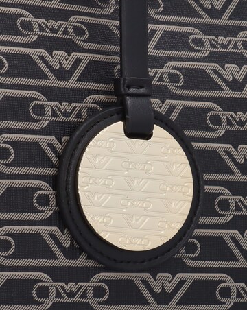 Emporio Armani Black & Ecru Monogram Tote Bag