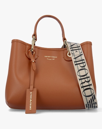 Emporio Armani Myea Tan Shopper Bag With Pouch