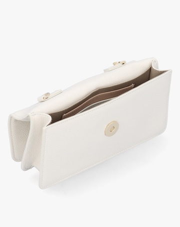 Emporio Armani Mini Latte Tumbled Leather Cross-Body Bag