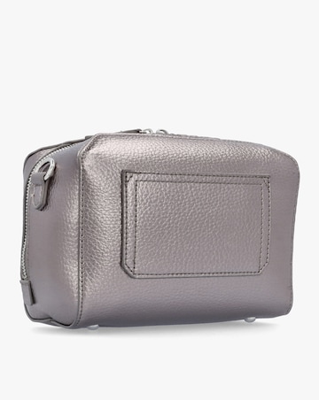 Valentino Bags Pattie Haversack Pewter  Pebbled Cross Body Bag