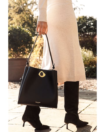 Luella Grey Henri Black Hobo Tote