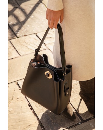 Luella Grey Henri Black Hobo Tote