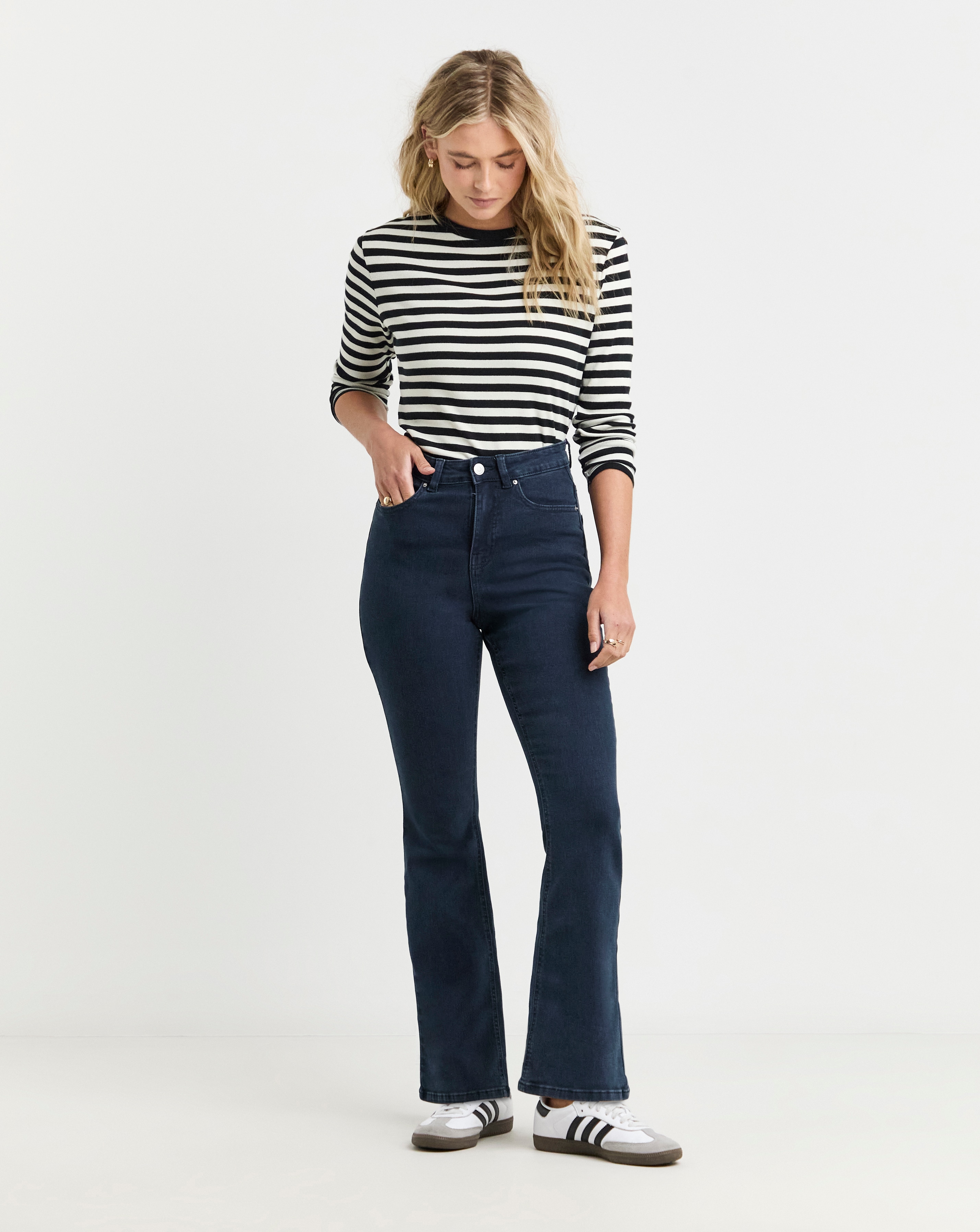 Kim Dark Indigo Bootcut Jeans