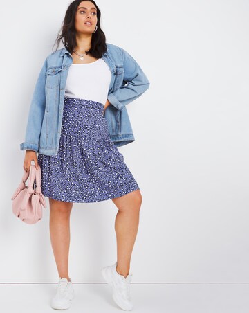 Tiered Short Length Skirt