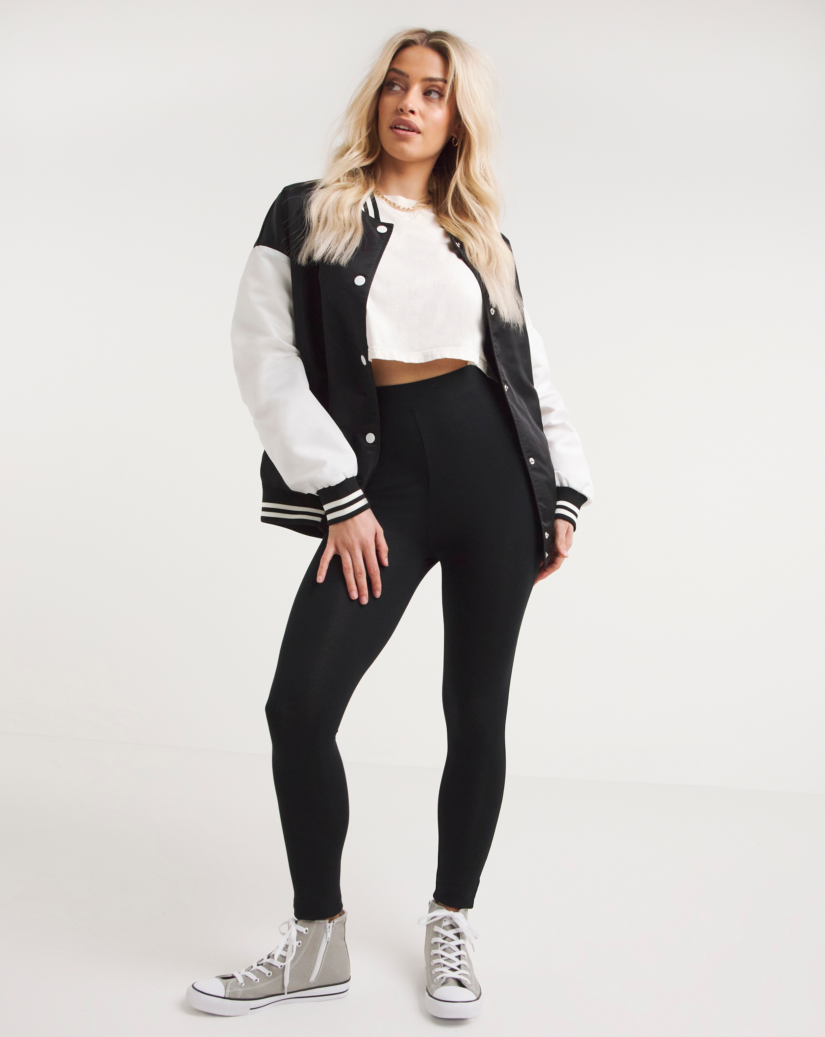 Basic High Waisted Jersey Legging