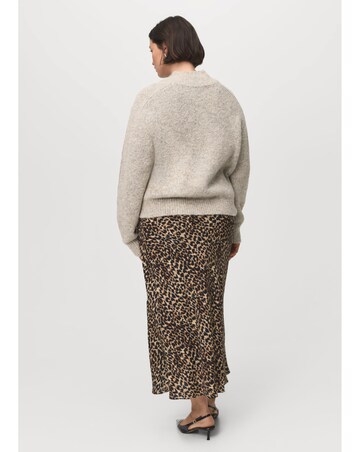 MANGO LEOPARD PRINT SKIRT