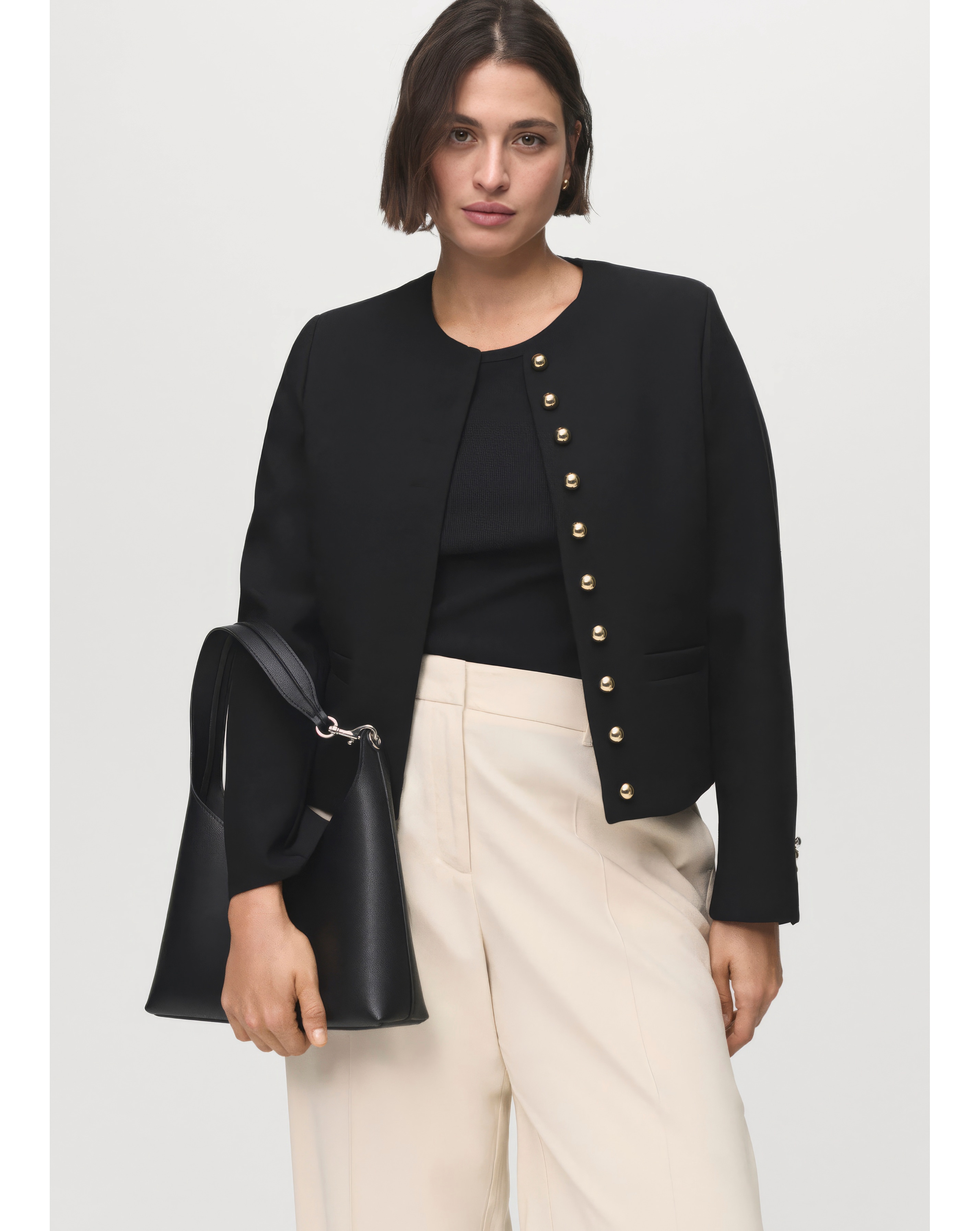 New In - MANGO BUTTON DETAIL JACKET