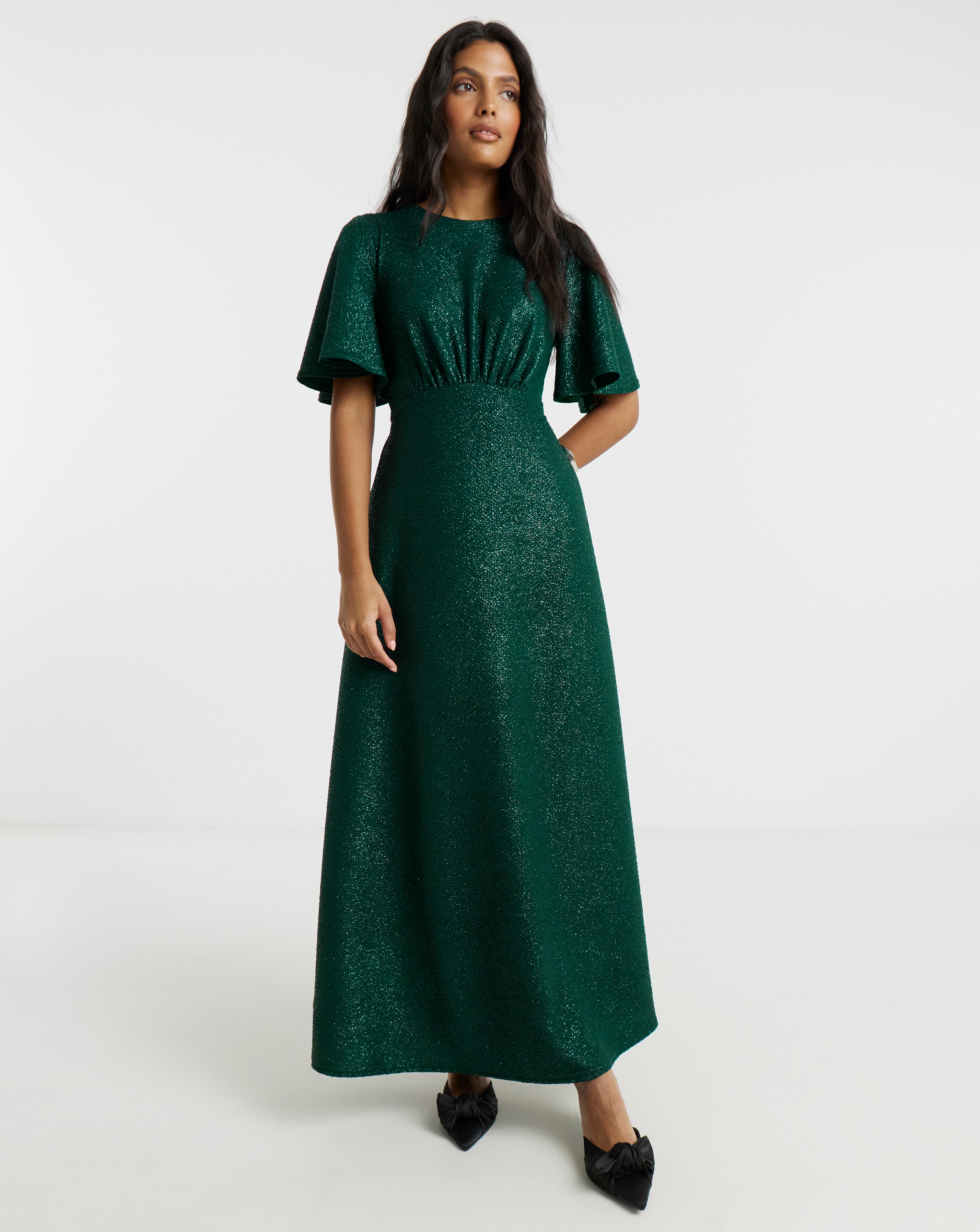 Twisted Wunder Meryl Foil Maxi Dress