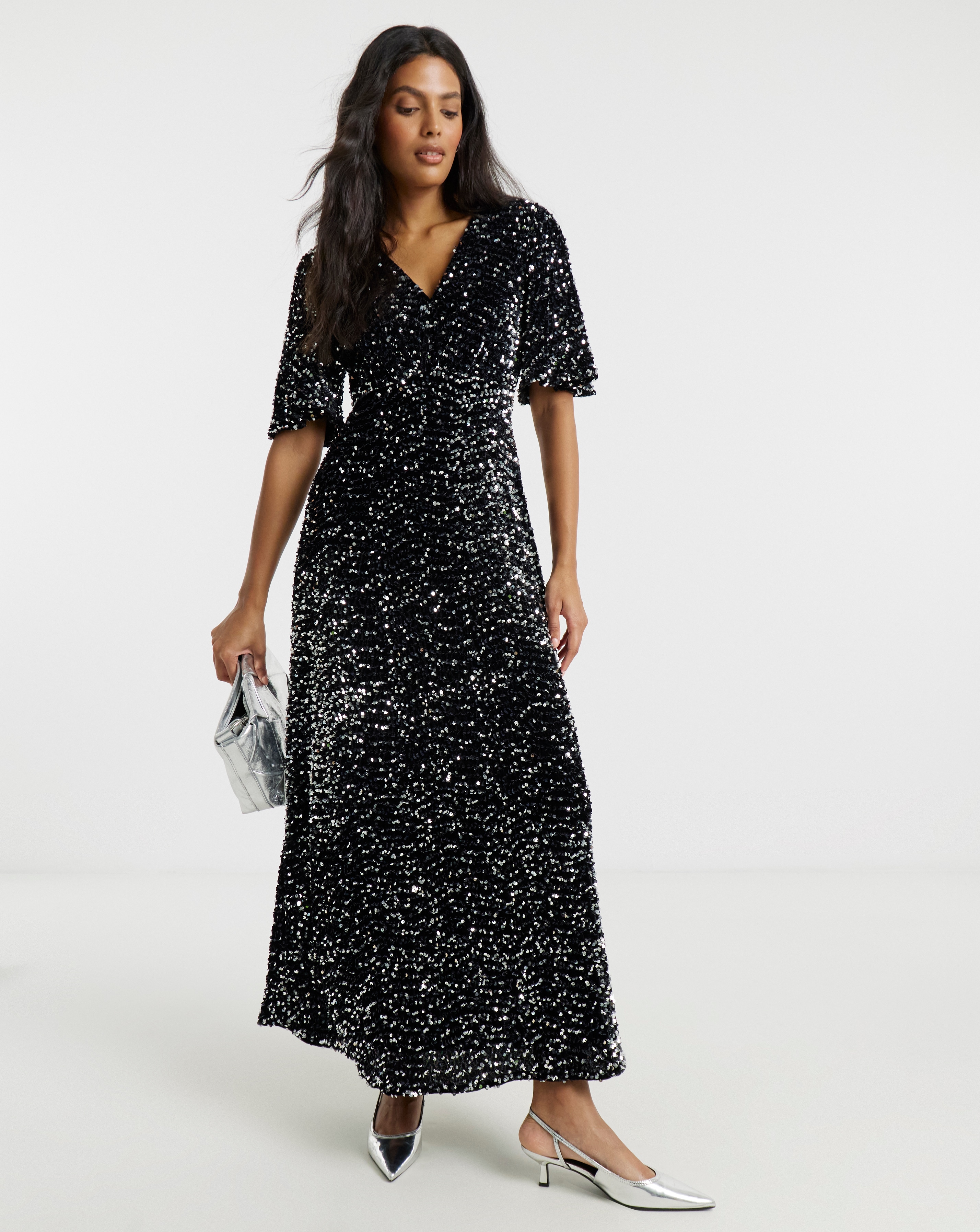 Twisted Wunder Grace Lurex Maxi Dress
