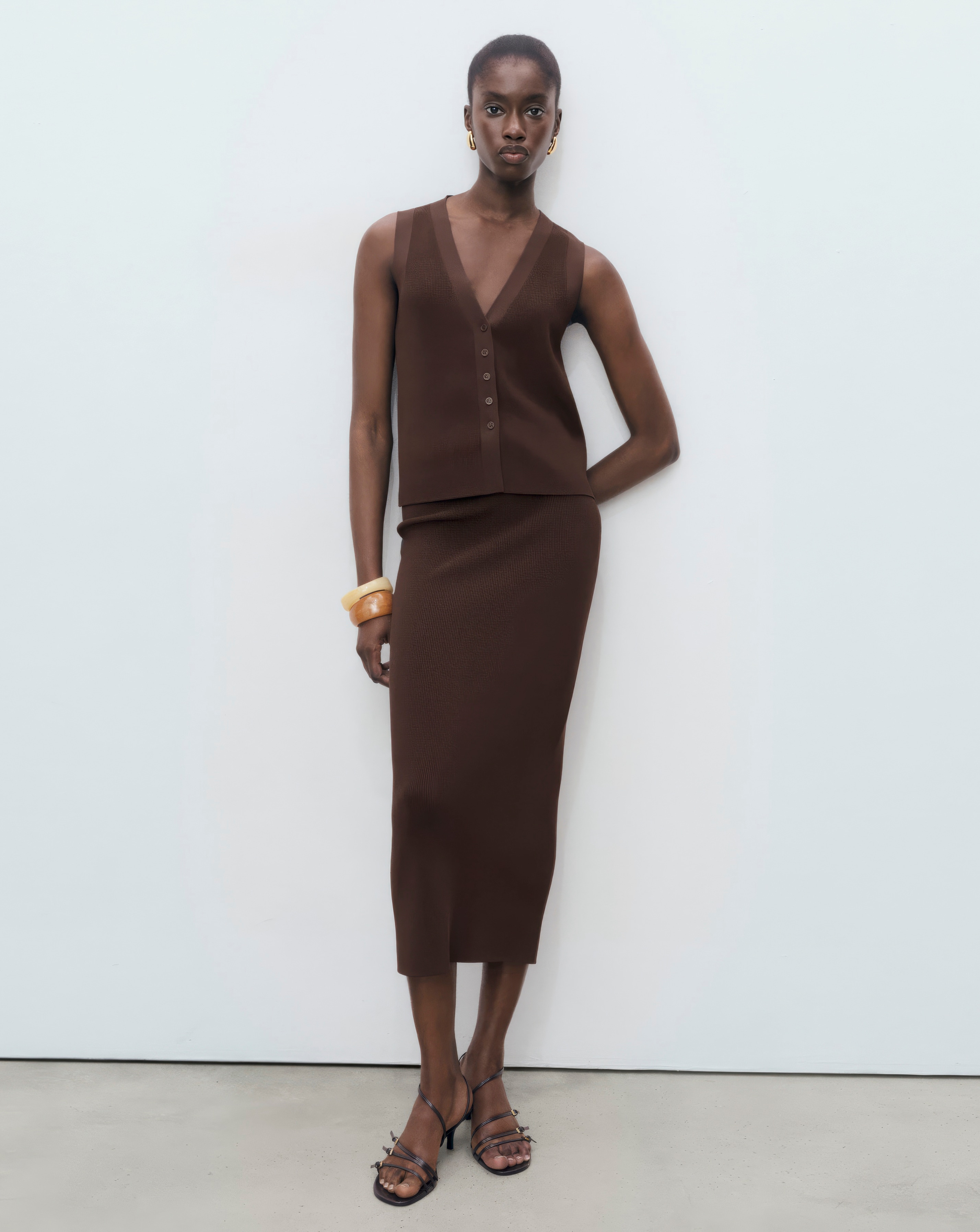 Mango Fine Knit Sweater Vest