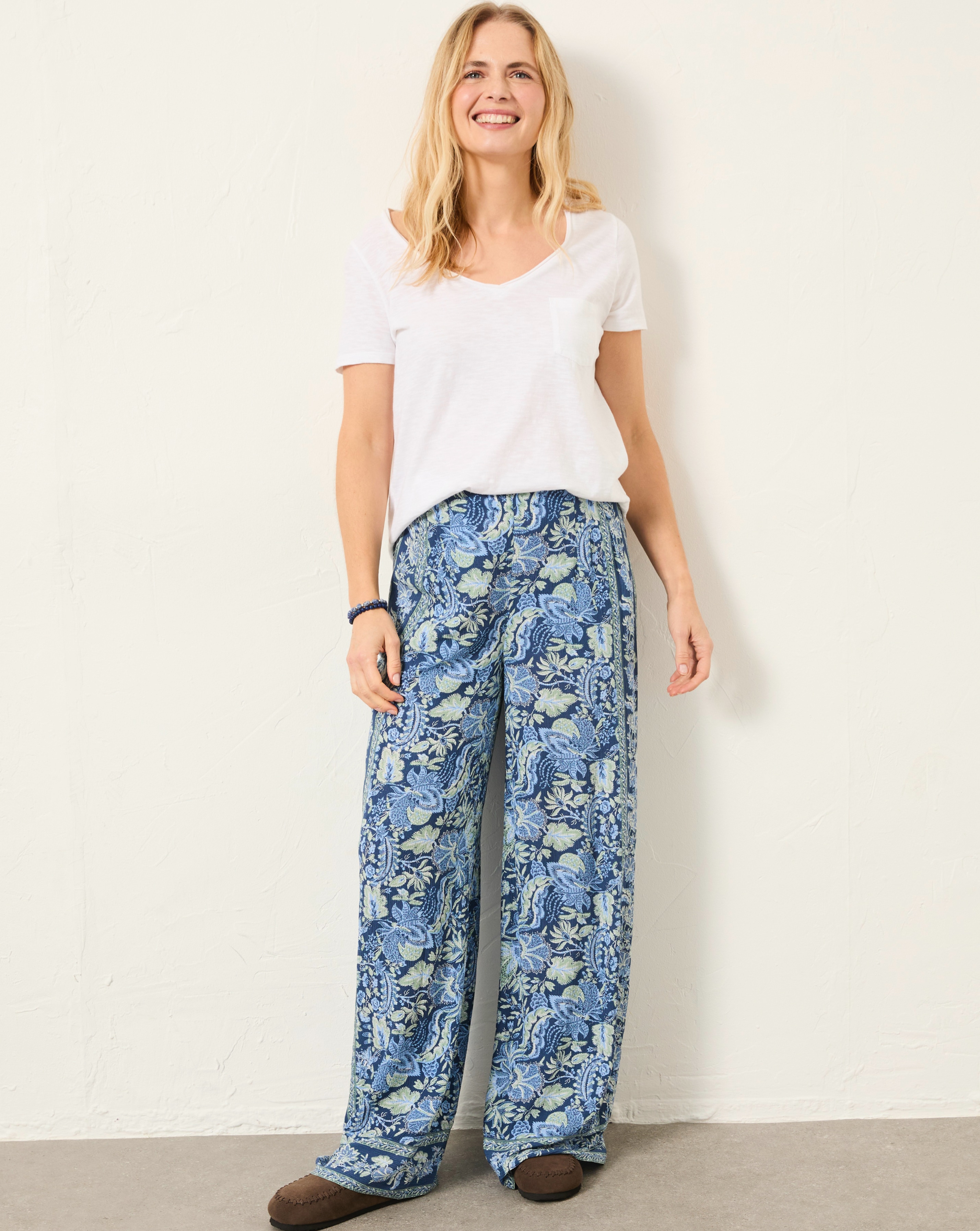 New In - FatFace Wide Leg Trouser