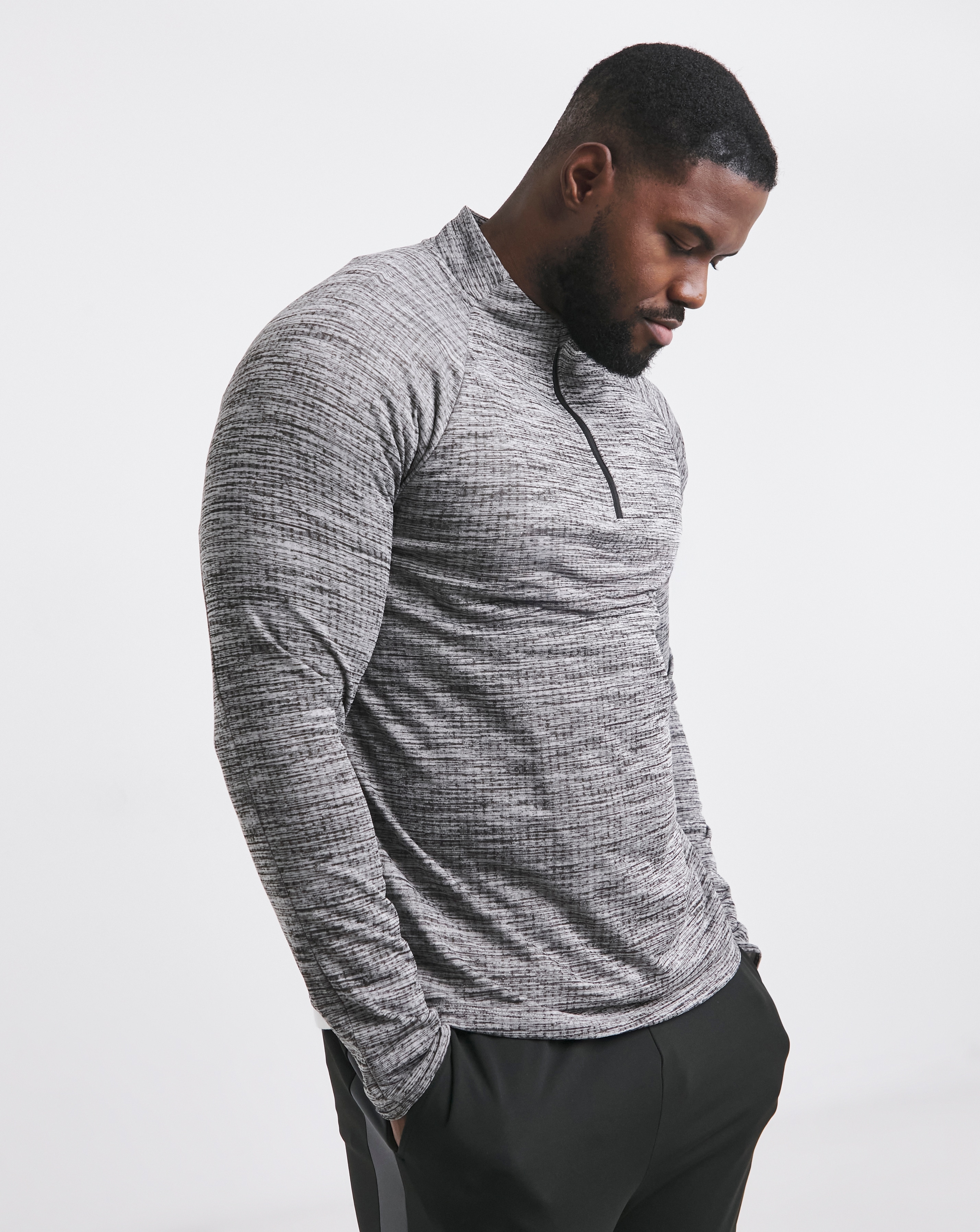 New In - Active Grid Fleece Lined Track Top