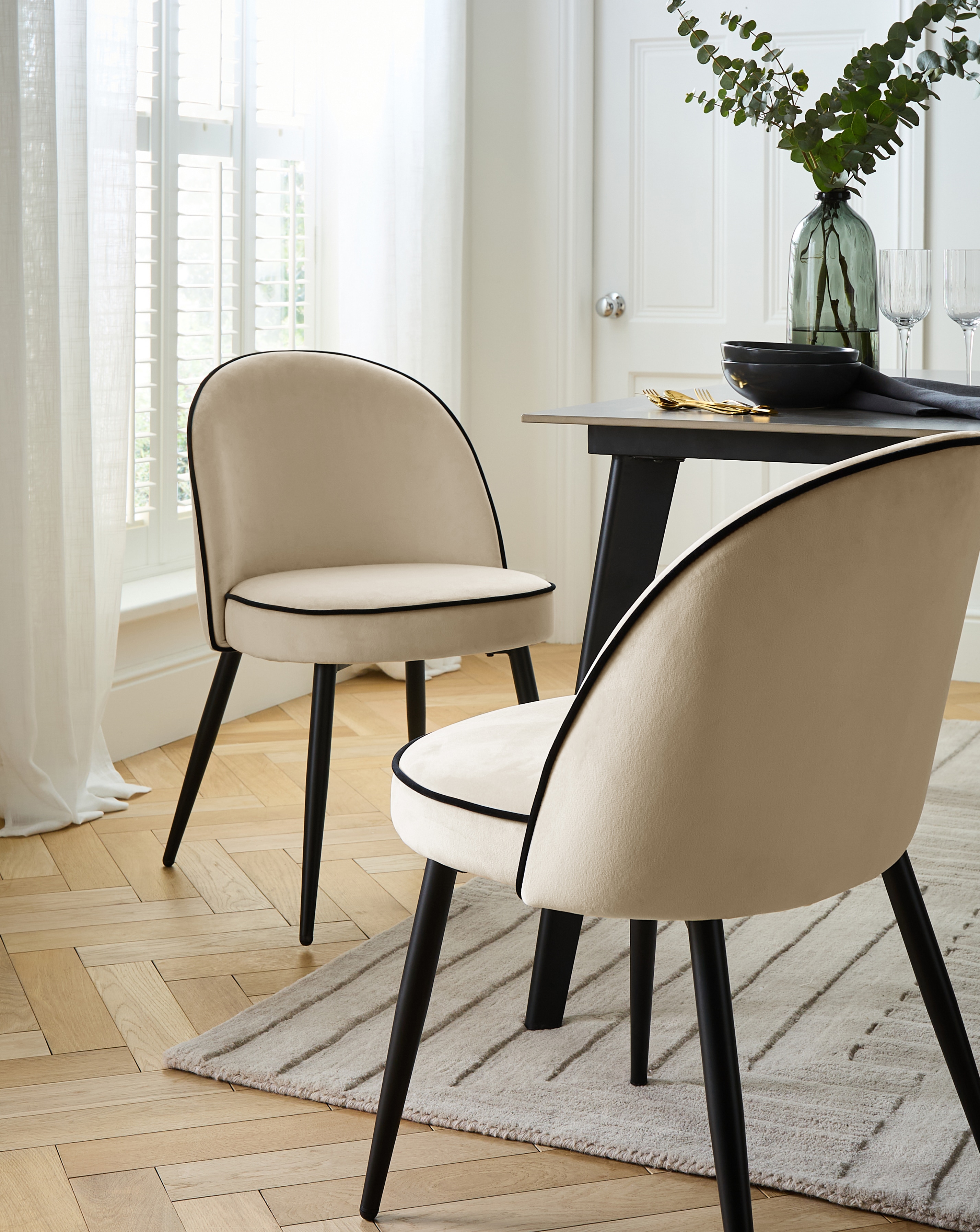 JH Camille Pair of Dining Chairs