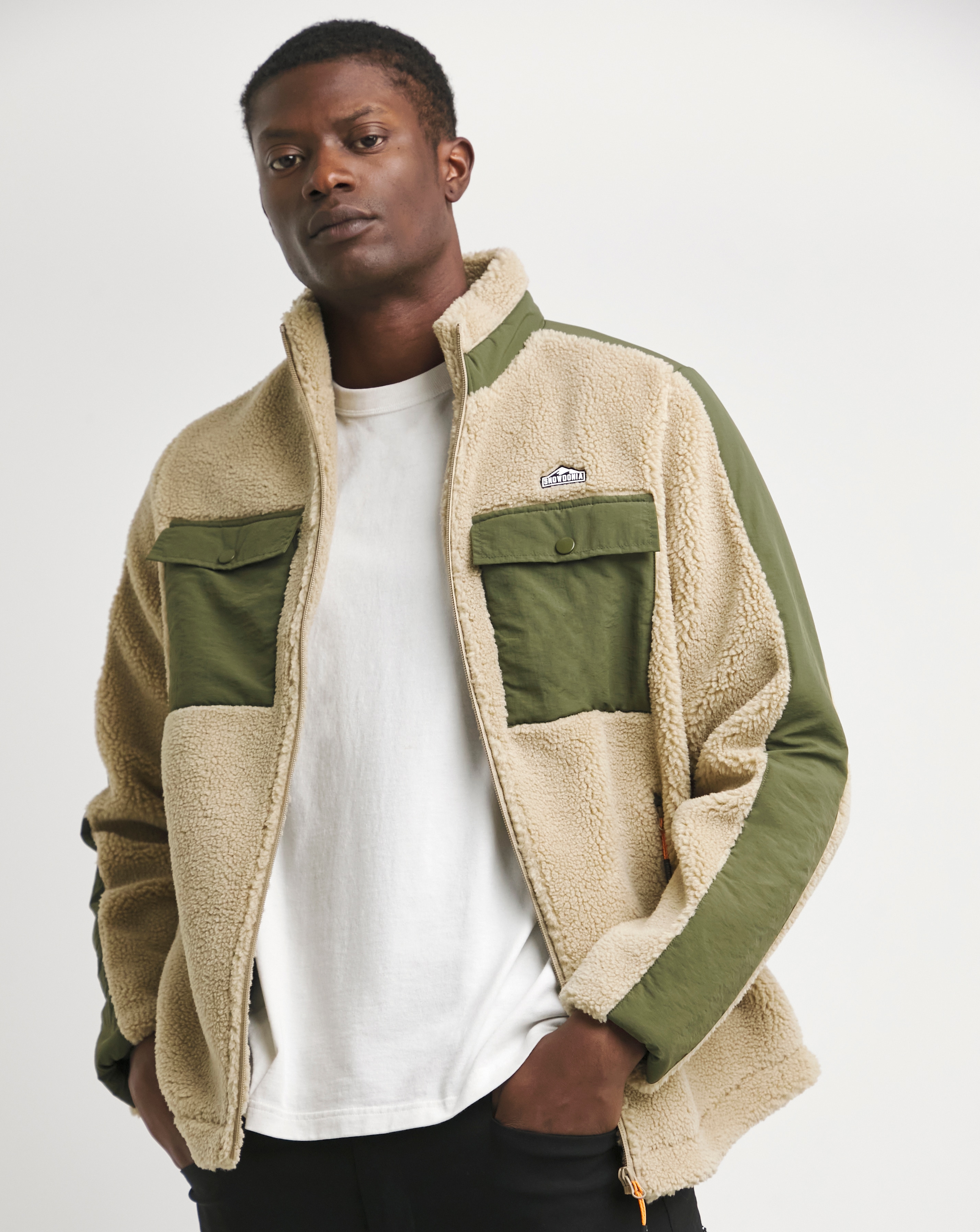 Snowdonia Borg Panel Detail Jacket