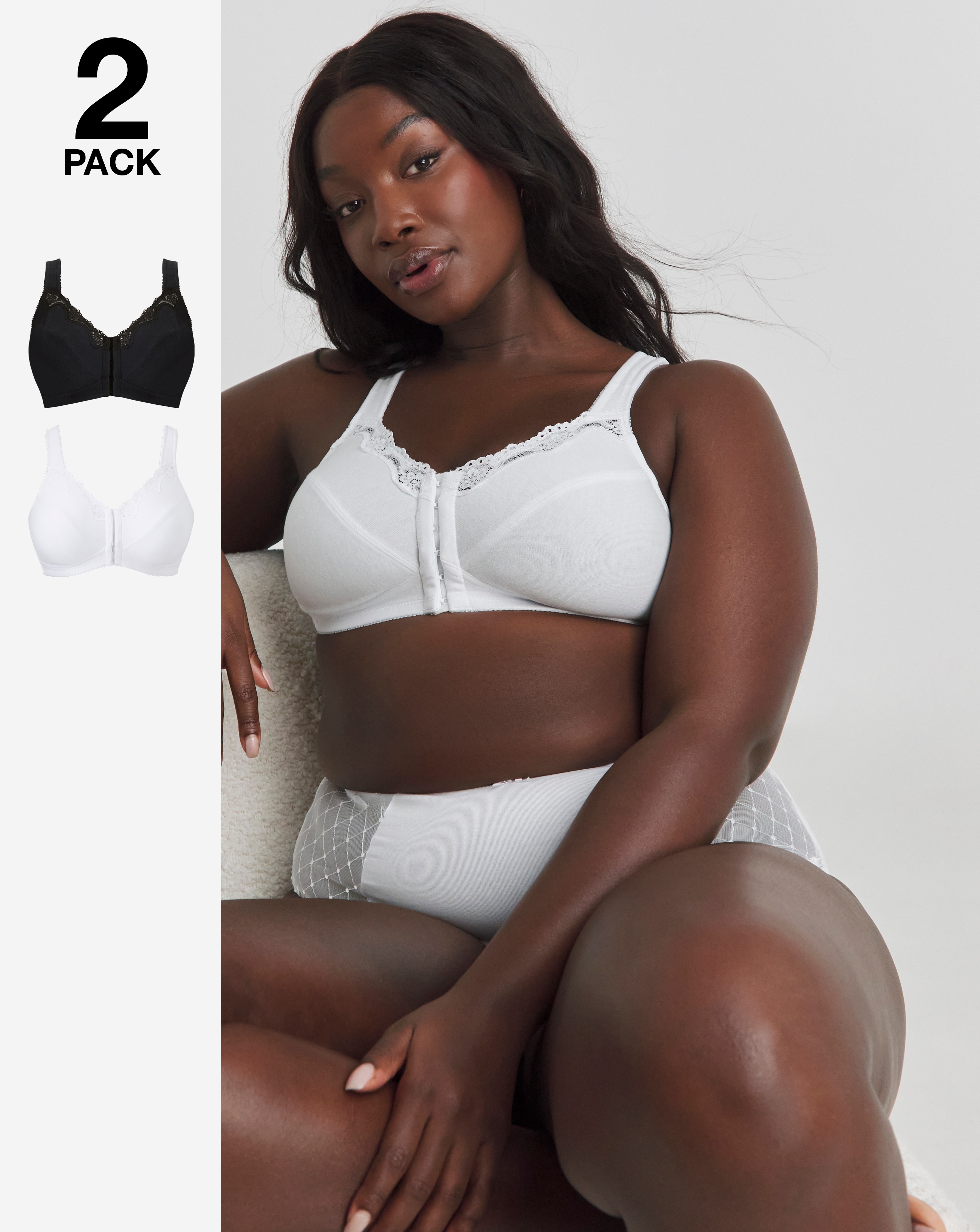 2 Pack Back Support Bras