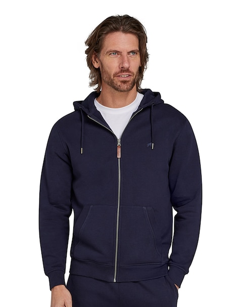 Raging Bull Classic Zip Through Hoodie Navy