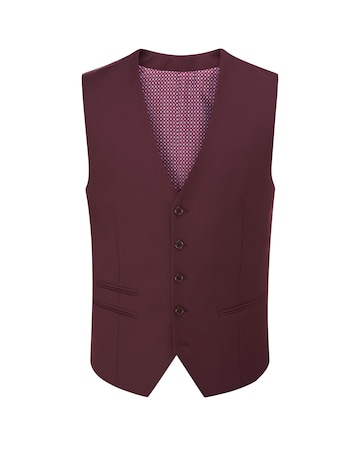 Skopes Madrid Suit Waistcoat Claret