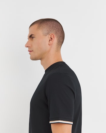 BOSS Short Sleeve Black Tipped Cuff T-shirt