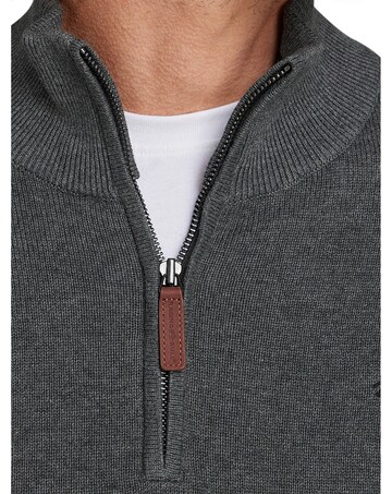 Raging Bull Classic Quarter Zip Knit Charcoal