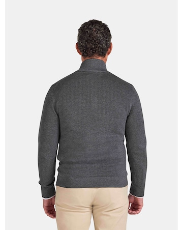 Raging Bull Classic Quarter Zip Knit Charcoal