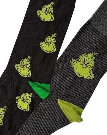 Mens Grinch Loungepant 2pk Sock