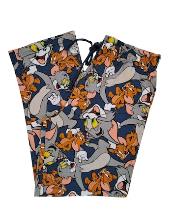 Mens Tom & Jerry Loungepant 2pk Sock