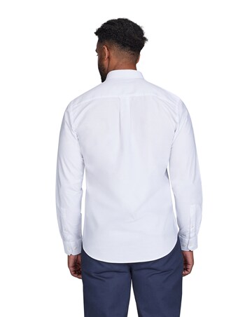 Raging Bull Long Sleeve Classic Oxford Shirt White