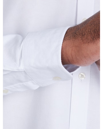 Raging Bull Long Sleeve Classic Oxford Shirt White