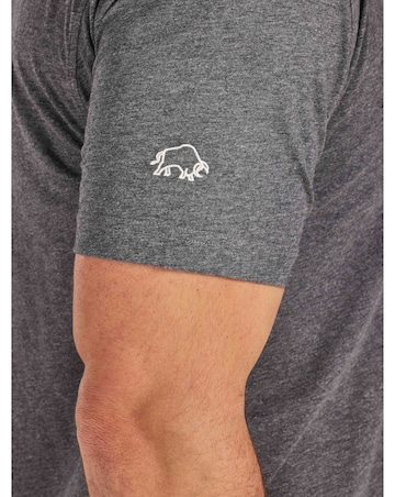 Raging Bull Work Hard Ride Easy T-Shirt Charcoal