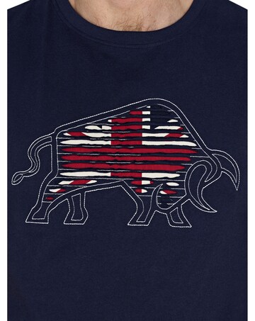 Raging Bull Slash Bull T-Shirt Navy