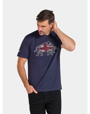Raging Bull Slash Bull T-Shirt Navy