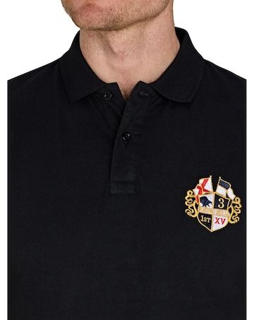 Raging Bull Classic Crest Polo Black