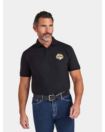 Raging Bull Classic Crest Polo Black