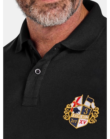Raging Bull Classic Crest Polo Black