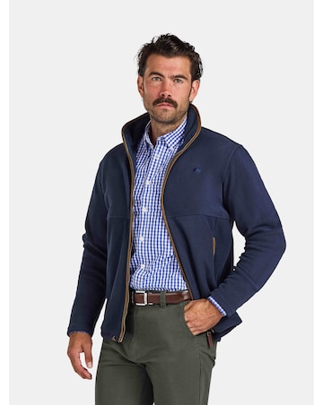 Raging Bull Classic Fleece Zip Through Jacket Navy