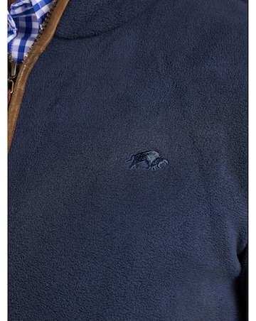 Raging Bull Classic Fleece Zip Through Jacket Navy