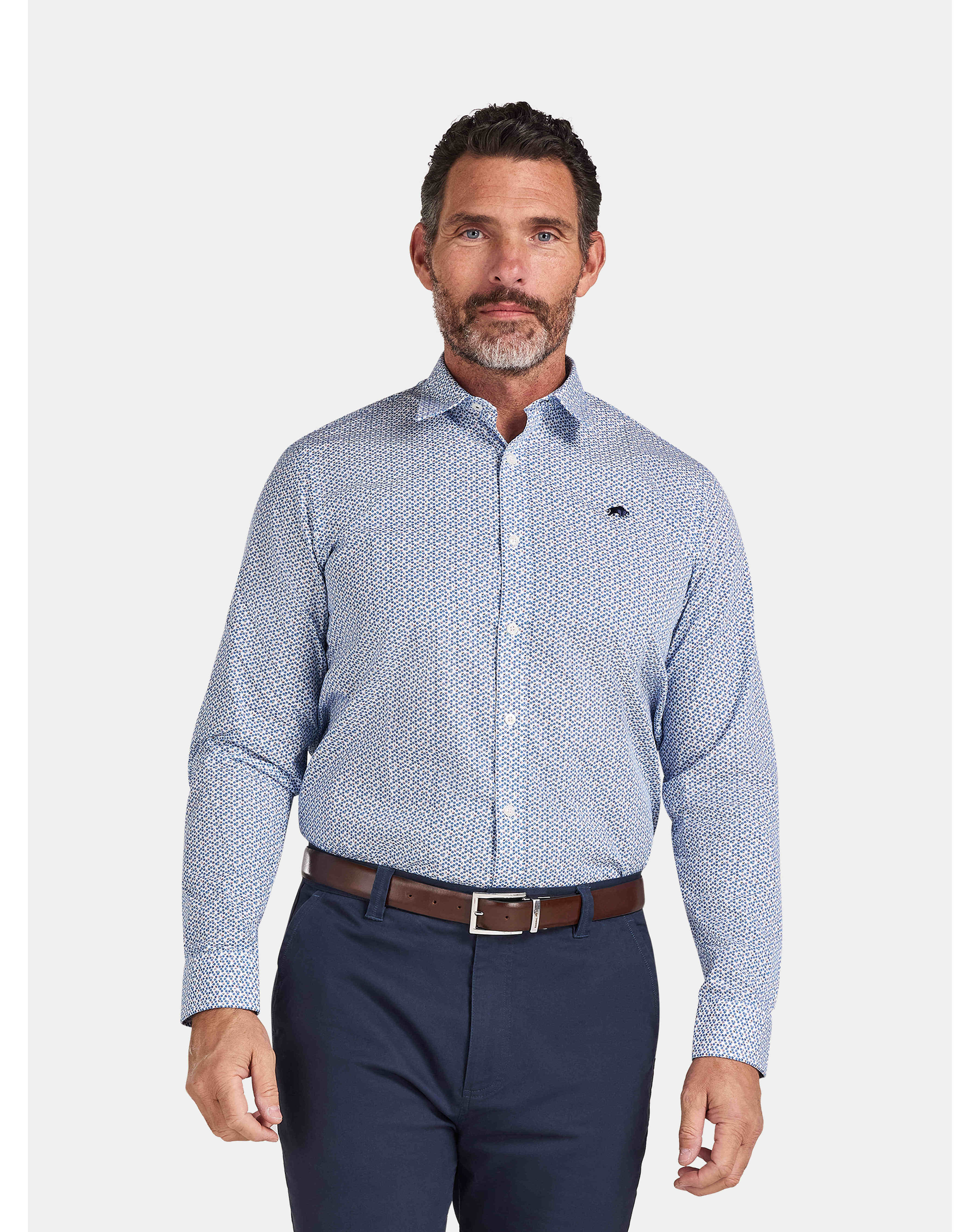 Raging Bull LS Pentagon Pattern Shirt