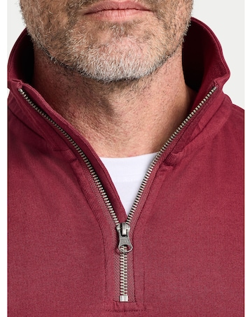 Raging Bull Cut & Sew Quarter Zip Navy/Red