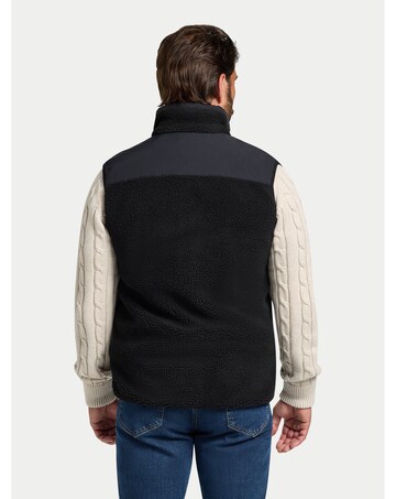 Raging Bull Heavy Borg Fleece Gilet Black