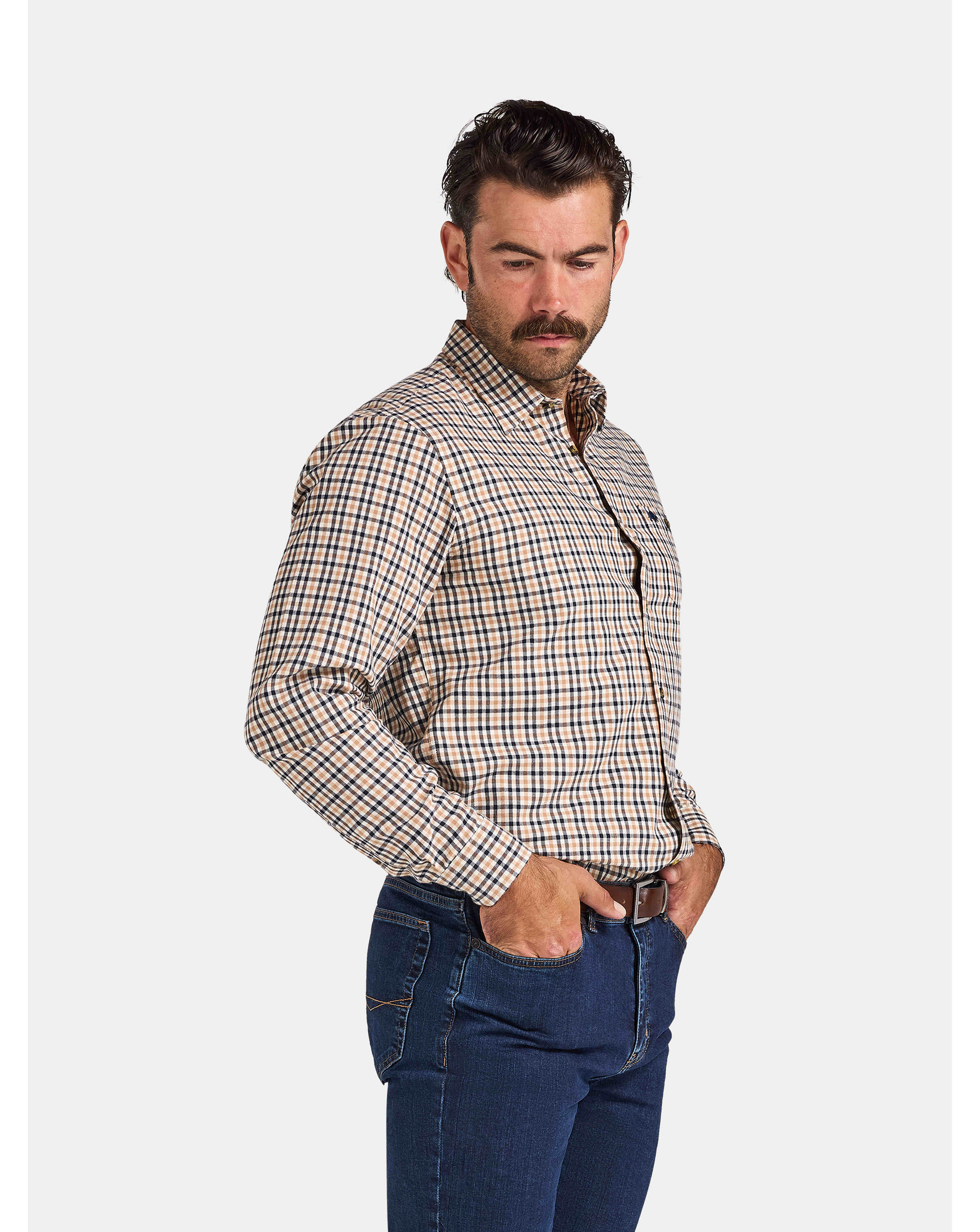 Raging Bull L/S Gingham Twill Shirt
