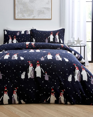 Penguin Fleece Duvet Set
