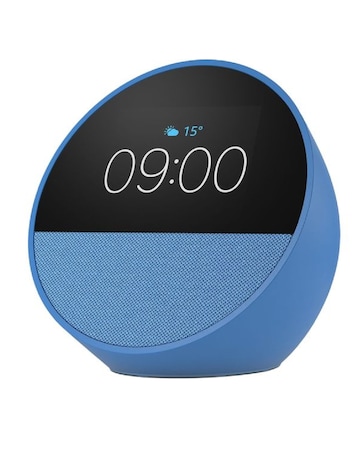 Amazon Echo Spot Smart Alarm Clock with Alexa - Blue