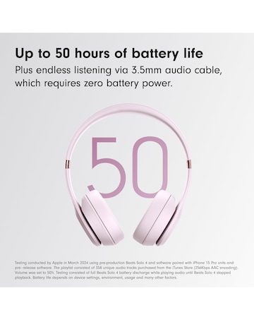 Beats Solo 4 True Wireless On-Ear Headphones - Pink