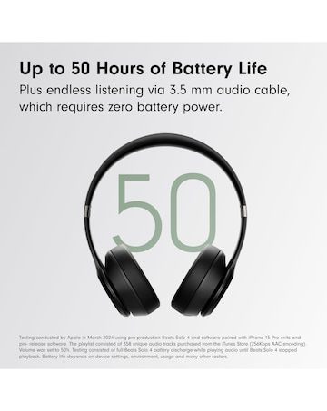 Beats Solo 4 True Wireless On-Ear Headphones - Black