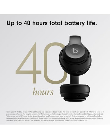 Beats Studio Pro ANC Over-Ear Wireless Headphones - Black