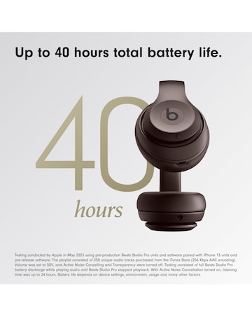 Beats Studio Pro ANC Over-Ear Wireless Headphones - Deep Brown