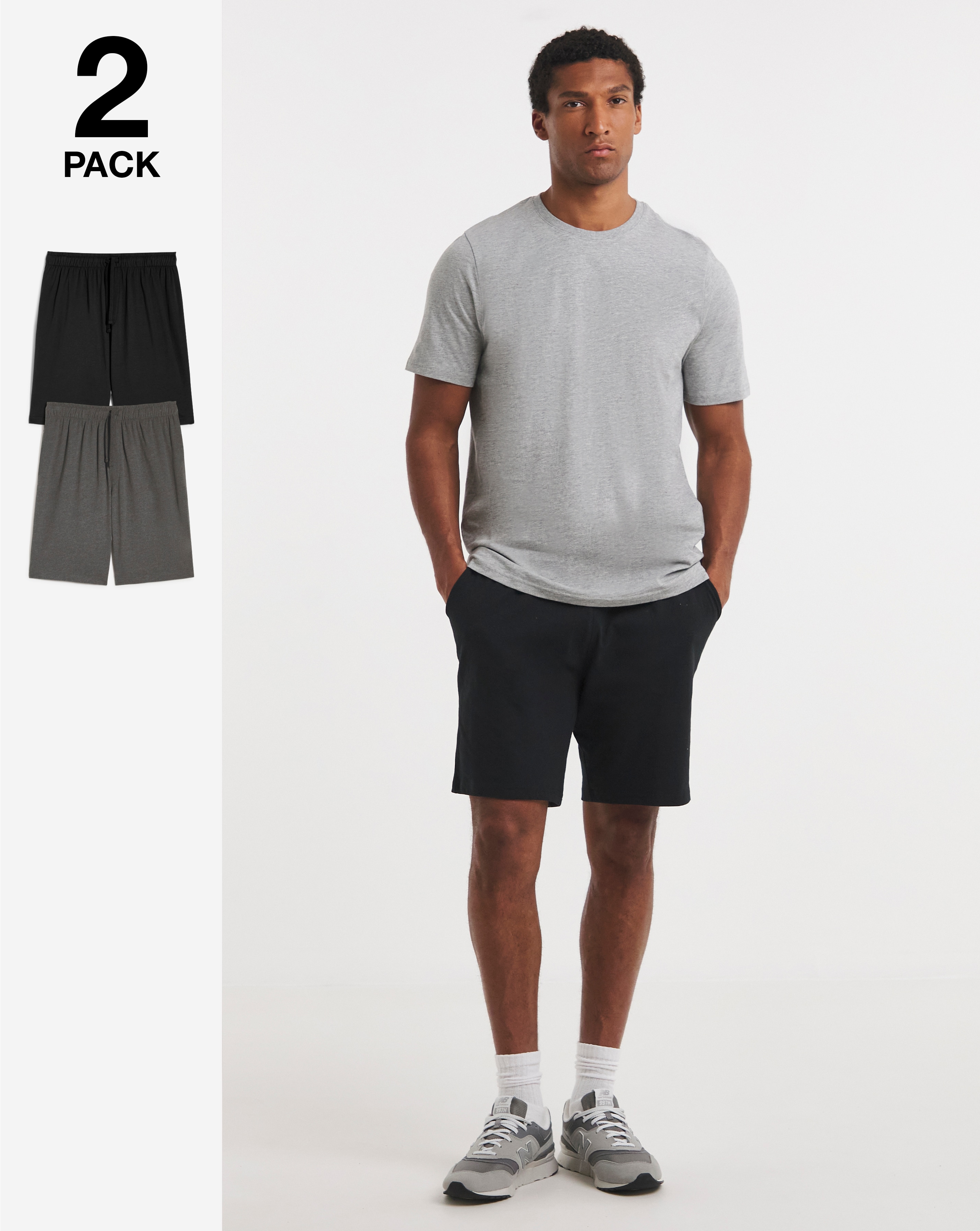 Pack 2 Jersey Lounge Shorts