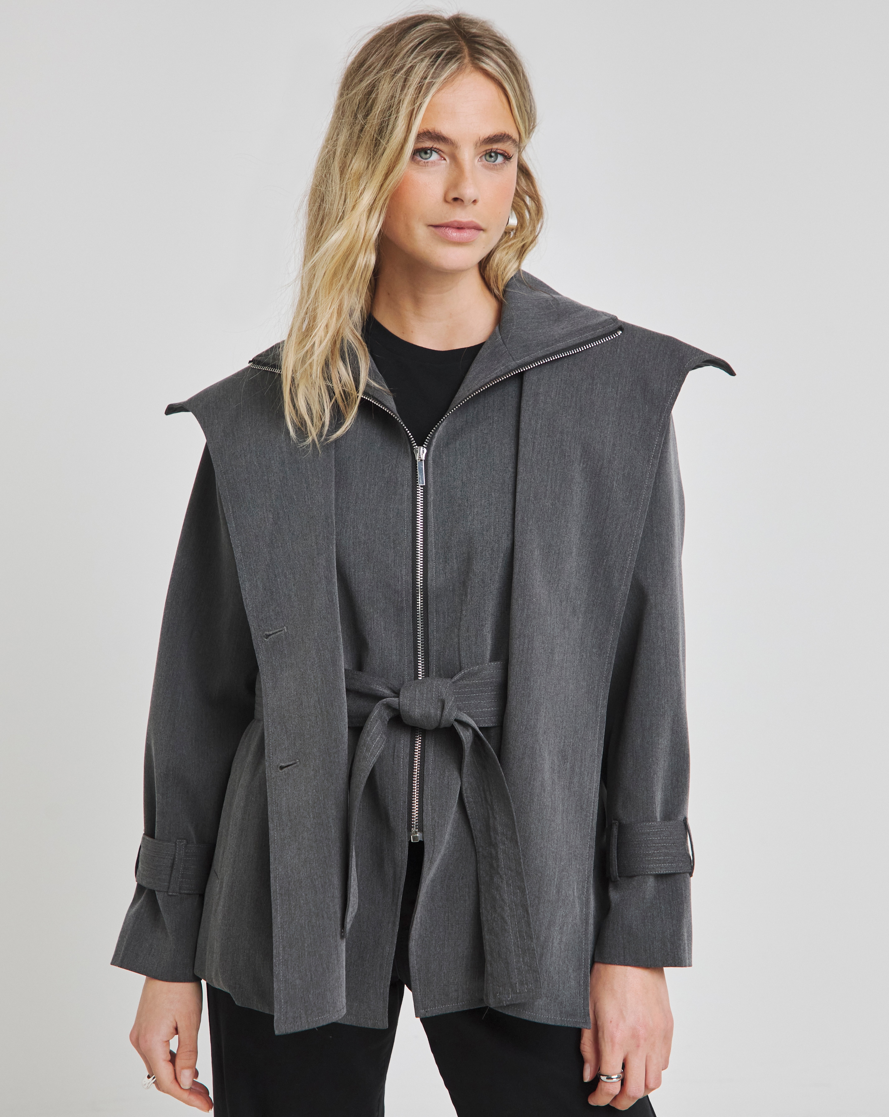Religion Rhodium Trenchcoat