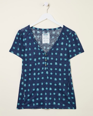 FatFace Lena Linen Mini Spot Top